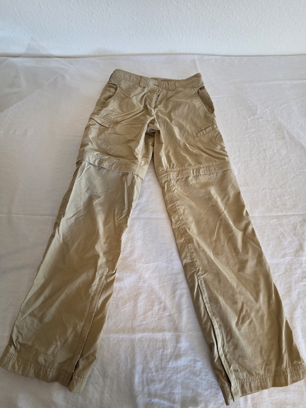 OExofficio Women's Tan Cargo Pants with Zip-Off Legs